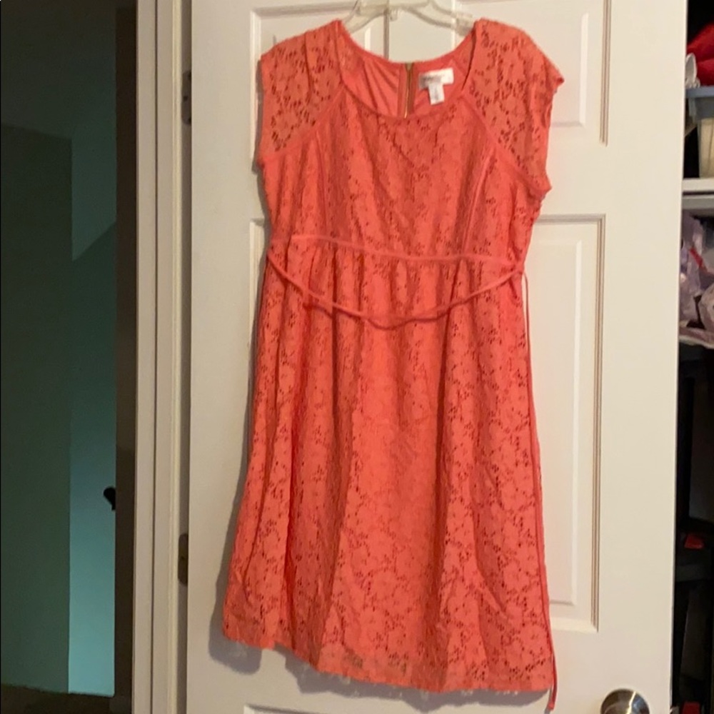 Maternity eyelet dress